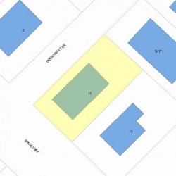 15 Broadway Ter, Newton, MA 02460 plot plan