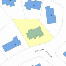 60 Cross Hill Rd, Newton, MA 02459 plot plan