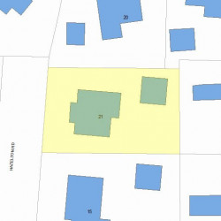 21 Hazelton Rd, Newton, MA 02459 plot plan