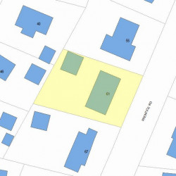 61 Prentice Rd, Newton, MA 02459 plot plan