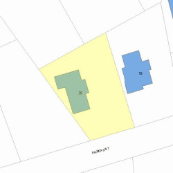 25 Fairfax St, Newton, MA 02465 plot plan