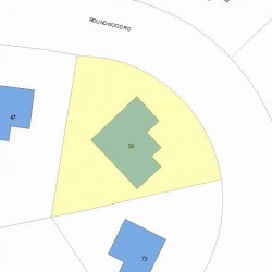 59 Roundwood Rd, Newton, MA 02464 plot plan