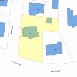 683 Commonwealth Ave, Newton, MA 02459 plot plan