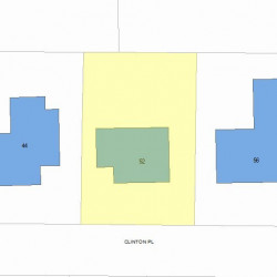 52 Clinton Pl, Newton, MA 02459 plot plan