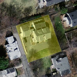 20 Webster Pl, Newton, MA 02465 aerial view