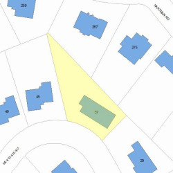 37 Westgate Rd, Newton, MA 02459 plot plan