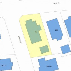 132 Harvard St, Newton, MA 02460 plot plan