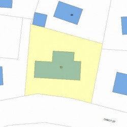 53 Cabot St, Newton, MA 02458 plot plan