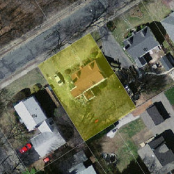 86 Goddard St, Newton, MA 02461 aerial view