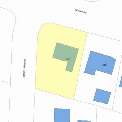 248 Homer St, Newton, MA 02459 plot plan