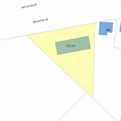 392 Boylston St, Newton, MA 02459 plot plan