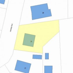 25 Prairie Ave, Newton, MA 02466 plot plan