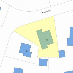 16 Williston Rd, Newton, MA 02466 plot plan