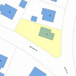 90 Neshobe Rd, Newton, MA 02468 plot plan