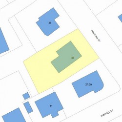 33 Parsons St, Newton, MA 02465 plot plan