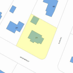 271 Woodward St, Newton, MA 02468 plot plan