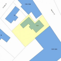 1193 Walnut St, Newton, MA 02461 plot plan