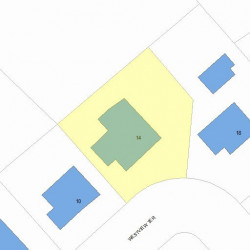 14 Westview Ter, Newton, MA 02465 plot plan