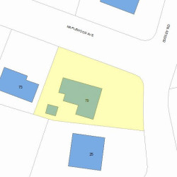 79 Maplewood Ave, Newton, MA 02459 plot plan