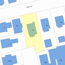 62 Court St, Newton, MA 02458 plot plan