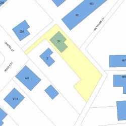 2 Middle St, Newton, MA 02458 plot plan