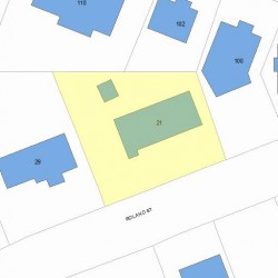 21 Roland St, Newton, MA 02461 plot plan