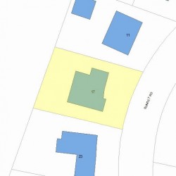 17 Sunset Rd, Newton, MA 02458 plot plan
