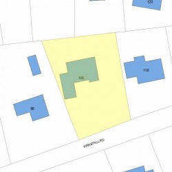 106 Kirkstall Rd, Newton, MA 02460 plot plan