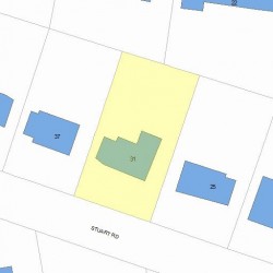 31 Stuart Rd, Newton, MA 02459 plot plan