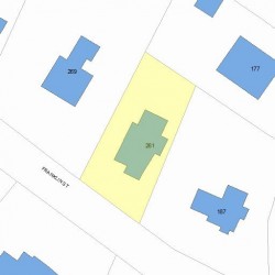 261 Franklin St, Newton, MA 02458 plot plan