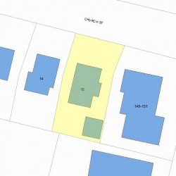 10 Church St, Newton, MA 02458 plot plan