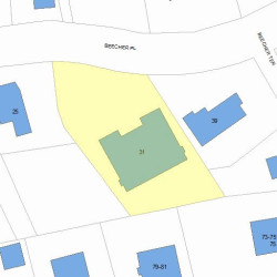 31 Beecher Pl, Newton, MA 02459 plot plan