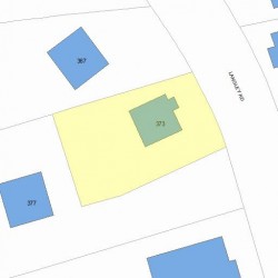 373 Langley Rd, Newton, MA 02459 plot plan