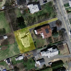 29 Elm St, Newton, MA 02465 aerial view