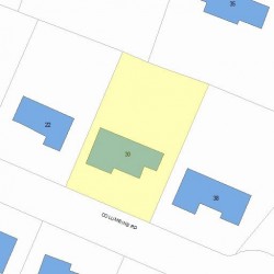 30 Columbine Rd, Newton, MA 02459 plot plan