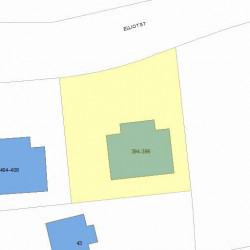 394 Elliot St, Newton, MA 02464 plot plan