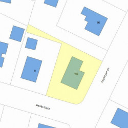 103 Crescent St, Newton, MA 02466 plot plan