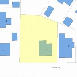 41 Waldorf Rd, Newton, MA 02461 plot plan