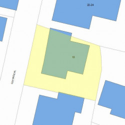 18 Cottage Pl, Newton, MA 02465 plot plan