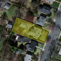 221 Winslow Rd, Newton, MA 02468 aerial view