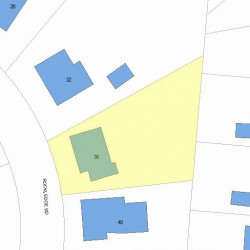 36 Rockledge Rd, Newton, MA 02461 plot plan