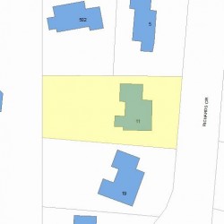 11 Richards Cir, Newton, MA 02465 plot plan