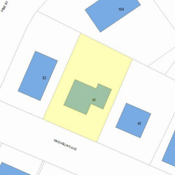 49 Washburn Ave, Newton, MA 02466 plot plan