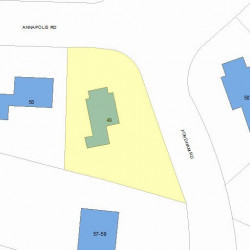 49 Fordham Rd, Newton, MA 02465 plot plan