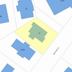 59 Hartford St, Newton, MA 02461 plot plan