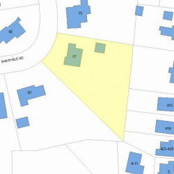 67 Sheffield Rd, Newton, MA 02460 plot plan