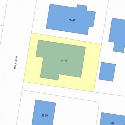 44 Walker St, Newton, MA 02460 plot plan