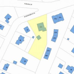 2 Evergreen Ave, Newton, MA 02466 plot plan