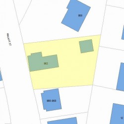 962 Walnut St, Newton, MA 02460 plot plan