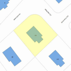 111 Prospect St, Newton, MA 02465 plot plan